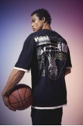 تیشرت آستین کوتاه چاپی DeFactoFit NBA Wordmark Oversize Fit Crew مردانه مشکی  دیفکتو