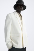 کت تک و شلوار HERRINGBONE BLAZER - لمیتد ادیشن مردانه سفید  زارا