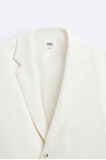 کت تک و شلوار HERRINGBONE BLAZER - لمیتد ادیشن مردانه سفید  زارا