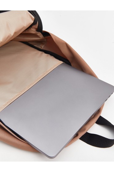 کوله پشتی پسرانه با محفظه لپ تاپ مردانه رنگ بژ  ال سی وایکیکی