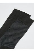جوراب مردانه طرح دار 3 تیکه مردانه رنگ مخلوط رنگ  ال سی وایکیکی