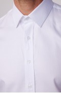 پیراهن مردانه سفید ممتاز 100% نخی Dobby با فیت مدرن مردانه سفید  ال سی وایکیکی