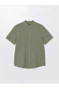 پیراهن مردانه آستین بلند دابی با فیت معمولی مردانه سبز  ال سی وایکیکی