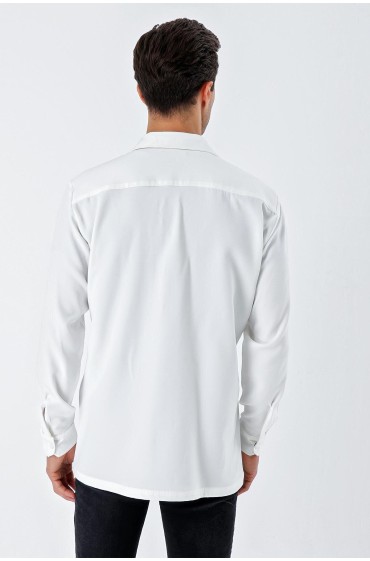 پیراهن مردانه بزرگ 20193 - سفید مردانه سفید  ال سی وایکیکی
