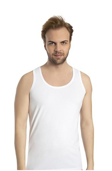 زیر پیراهن نخی مردانه 1040 لاکرا تک نفره سفید مردانه سفید  ال سی وایکیکی