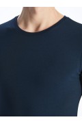 زیر پیراهن آستین کوتاه مردانه یقه گرد مردانه آبی ناوی جدید  ال سی وایکیکی