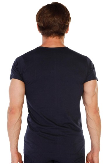زیر پیراهن آستین کوتاه مردانه یقه ای 6 عددی 314 لیتری نخی سرمه ای مردانه آبی سرمه ای  ال سی وایکیکی