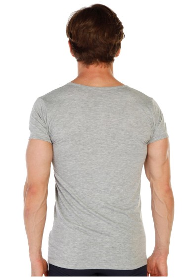 زیر پیراهن آستین کوتاه مردانه یقه نخی ملانژ 6 عددی 314G مردانه خاکستری  ال سی وایکیکی