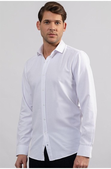 پیراهن سفید مردانه مدرن اسلیم فیت دابی مردانه سفید  ال سی وایکیکی