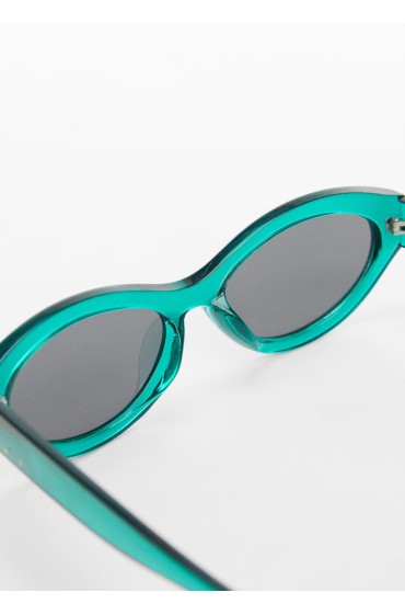 عینک آفتابی رترو زنانه آبی بنزینی منگو