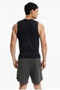شورت ورزشی کششی DryMove™ با جیب های زیپ دار مردانه خاکستری تیره/رنگ بلوک اچ اند ام