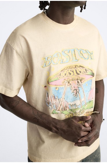 BOSTON © تیشرت RIPPED مردانه شتری  زارا
