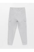 شلوار پارچه ای جیبدار مردانه مدل استاندارد گاباردین مردانه خاکستری روشن  ال سی وایکیکی