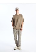 شلوار پارچه ای جیبدار مدل استاندارد مردانه مردانه رنگ بژ  ال سی وایکیکی