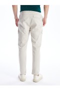 شلوار پارچه ای جیبدار مدل استاندارد مردانه مردانه رنگ استخوانی  ال سی وایکیکی