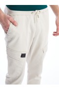 شلوار پارچه ای جیبدار مدل استاندارد مردانه مردانه رنگ استخوانی  ال سی وایکیکی