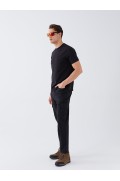 شلوار پارچه ای جیبدار مدل استاندارد مردانه مردانه مشکی جدید  ال سی وایکیکی