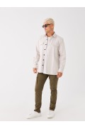 شلوار پارچه ای جیبدار مدل استاندارد مردانه مردانه خاکی  ال سی وایکیکی