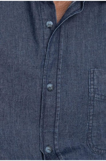 پیراهن مردانه شلوار جین تک جیبی با فیت راحت Relax Fit مردانه آبی سرمه ای  ال سی وایکیکی