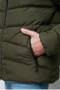 مانتو زمستانی بادی پشمی ضد آب و باد کلاهدار مشکی مردانه DM-300 مردانه خاکی  ال سی وایکیکی
