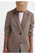 کت تک چاپی ساده زنانه رنگ بژ استرادیوریوس