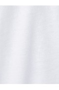 تیشرت یقه کوتاه نخی با چاپ شعار مردانه سفید  کوتون