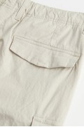 شلوار پارچه ای جیبدار Ripstop با فیت معمولی مردانه بژ روشن اچ اند ام