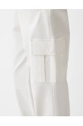 جاگر جیبدار ترکیبی کتان مردانه رنگ سفید برشکا