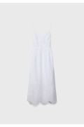 لباس شب بلند با گلدوزی زنانه سفید استرادیوریوس