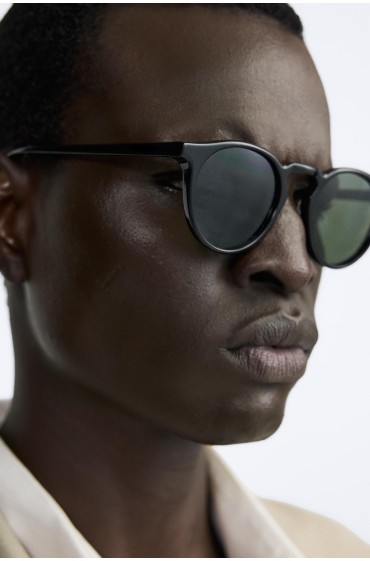 عینک آفتابی گرد - لمیتد ادیشن مردانه مشکی  زارا