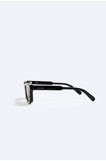 عینک آفتابی مربعی مردانه مشکی  زارا