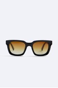 عینک آفتابی مربعی مردانه مشکی  زارا