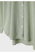 پیراهن اورسایز با جیب زنانه خاکی استرادیوریوس