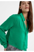 پیراهن ساتن کوتاه زنانه سبز استرادیوریوس