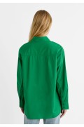 پیراهن پوپلین اورسایز زنانه سبز استرادیوریوس