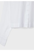 پیراهن پوپلین کوتاه زنانه سفید استرادیوریوس