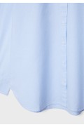 پیراهن پوپلین اورسایز(گشاد) زنانه آبی آسمانی استرادیوریوس