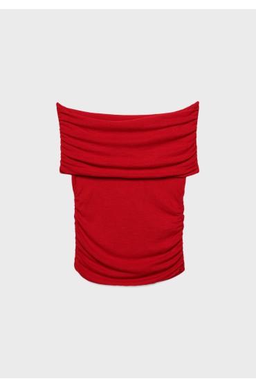 تاپ یقه دلبری زنانه قرمز استرادیوریوس