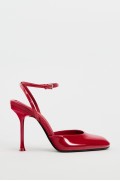 کفش پاشنه بلند  براق زنانه قرمز زارا