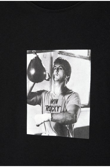 تیشرت مشکی Rocky Balboa مردانه مشکی پل اند بیر