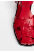 صندل قفس زنانه زنانه قرمز استرادیوریوس