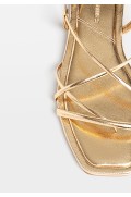 صندل تخت متالیک زنانه طلایی استرادیوریوس