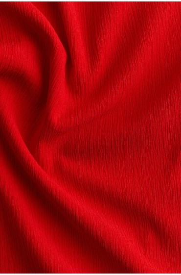 لباس شب ماکسی جرسی بافت زنانه قرمز روشن اچ اند ام