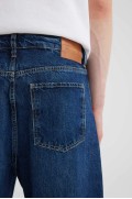 شلوار جین لگ بلند معمولی وایزر با بالون فیت مردانه آبی تیره  دیفکتو