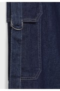 شلوار جین جیبدار جیب دار زنانه جین آبی استرادیوریوس