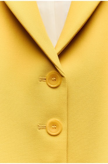 کت تک با جیب زنانه رنگ زرد زارا