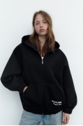 SCUBA-FECT BOMBER HOODIE زنانه مشکی زارا