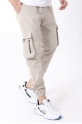 شمعی پارچه Elastic Cargo/Jogger Bottom PLDP 01_70093 مردانه رنگ بژ  ال سی وایکیکی