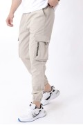 شمعی پارچه Elastic Cargo/Jogger Bottom PLDP 01_70093 مردانه رنگ بژ  ال سی وایکیکی