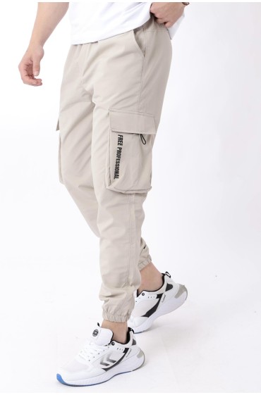 شمعی پارچه Elastic Cargo/Jogger Bottom PLDP 01_70093 مردانه رنگ بژ  ال سی وایکیکی